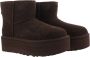UGG Vachtlaarzen Dames W Classic Mini Platform Maat: 41 Materiaal: Suède Kleur: Bruin - Thumbnail 11