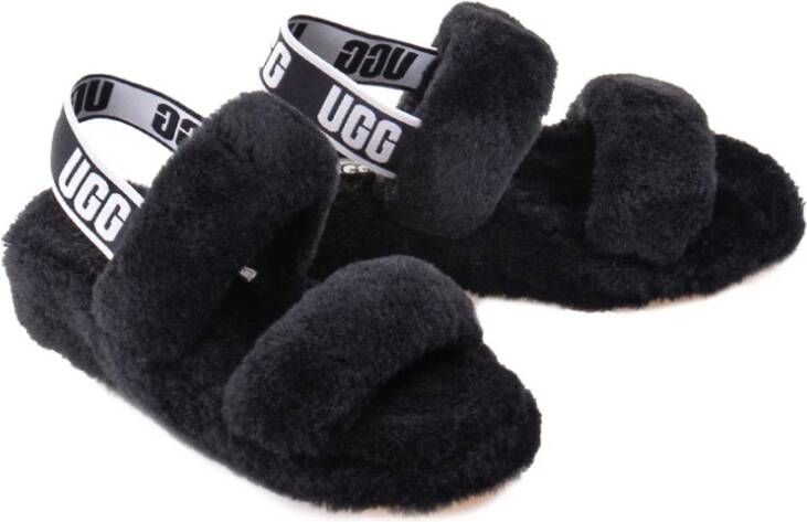 Ugg Dames Pantoffels Comfortabele Wolmix Black Dames