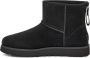 UGG Vachtlaarzen Dames W Classic Mini Logo Zip Maat: 36 Materiaal: Suède Kleur: Zwart - Thumbnail 12