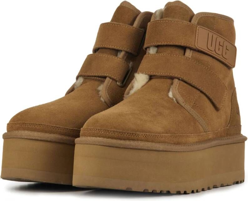 Ugg Enkellaarsjes Cognac Bruin Dames