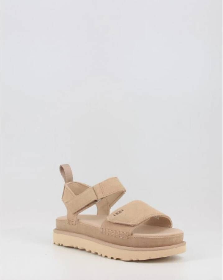 Ugg Flat Sandals Beige Dames