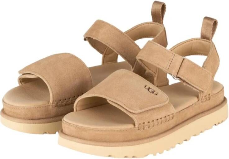 Ugg Flat Sandals Beige Dames