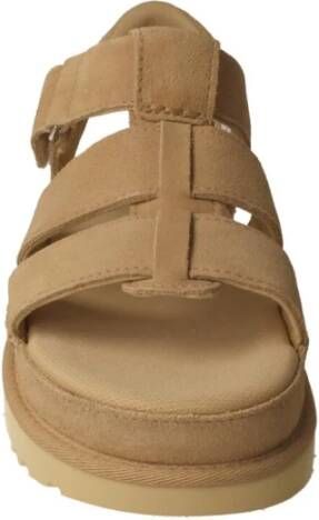 Ugg Flat Sandals Beige Dames