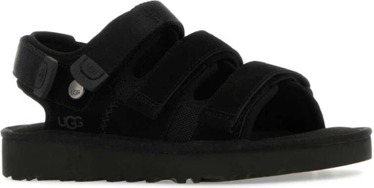 Ugg Flat Sandals Black Dames