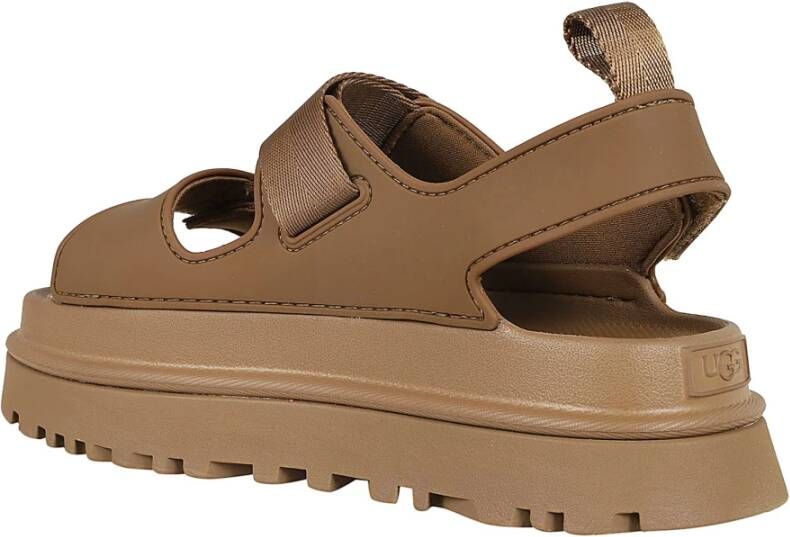 Ugg Flat Sandals Brown Dames