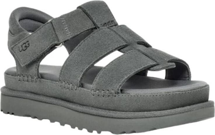 Ugg Flat Sandals Gray Dames