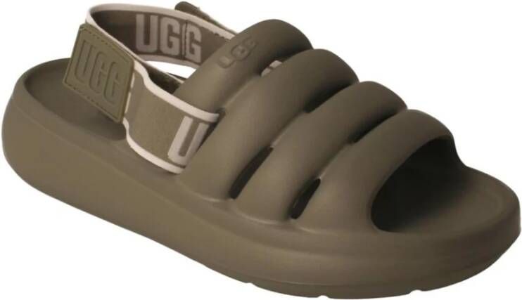 Ugg Flat Sandals Groen Dames