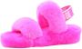 Ugg Oh Yeah Slide Sandalen voor Dames in Taffy Pink | Shearling - Thumbnail 3
