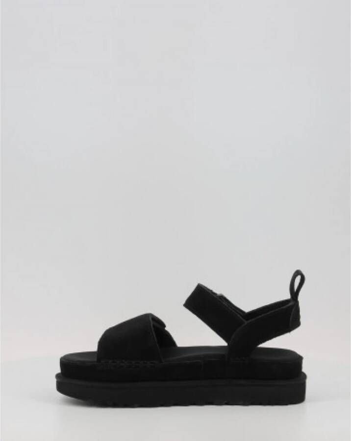 Ugg Flat Sandals Zwart Dames