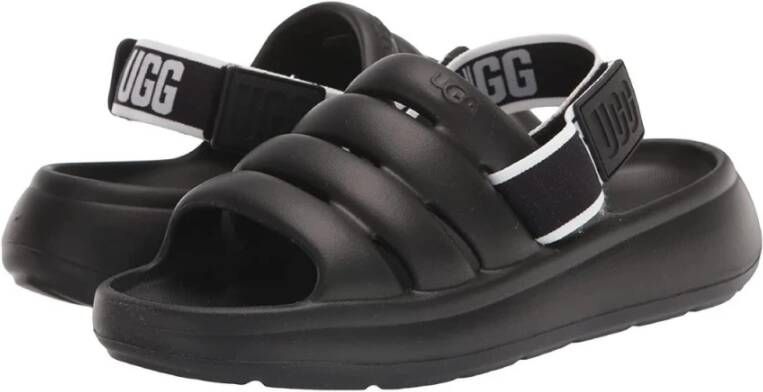 Ugg Flat Sandals Zwart Dames