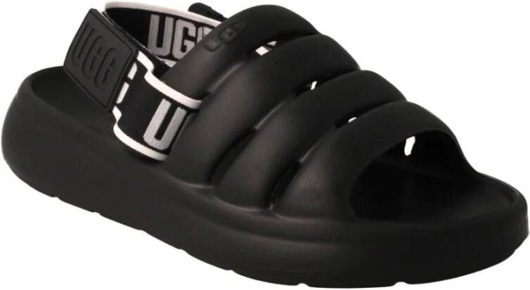 Ugg Flat Sandals Zwart Dames