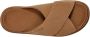 UGG Slippers Dames W Goldenstar Cross Slide Maat: 36 Materiaal: Suède Kleur: Cognac - Thumbnail 14