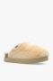 UGG Pantoffels Dames Sloffen Instappers Canvas Harde zool Dichte hiel Fuzzy Sugar Slide Gebroken wit - Thumbnail 12