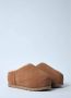 Ugg Kameel Slide Klompen met Gewatteerd Schuim Brown Dames - Thumbnail 14