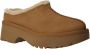 UGG Instappers Dames New Heights Cozy Clog Maat: 37 Materiaal: Suède Kleur: Cognac - Thumbnail 3