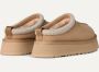 UGG Beige Suède Plateau Sandalen met Schapenvacht Voering - Thumbnail 7