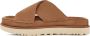 UGG Slippers Dames W Goldenstar Cross Slide Maat: 41 Materiaal: Suède Kleur: Cognac - Thumbnail 11