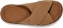 UGG Slippers Dames W Goldenstar Cross Slide Maat: 41 Materiaal: Suède Kleur: Cognac - Thumbnail 12