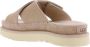 Ugg Goldenstar Cross Slide Sandalen Beige Dames - Thumbnail 2