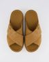 UGG Slippers Dames W Goldenstar Cross Slide Maat: 36 Materiaal: Suède Kleur: Cognac - Thumbnail 8