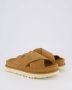 UGG Slippers Dames W Goldenstar Cross Slide Maat: 36 Materiaal: Suède Kleur: Cognac - Thumbnail 9