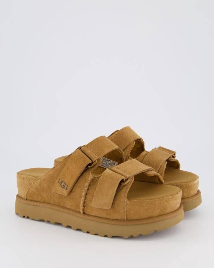Ugg Goldenstar Hi Slide Dames Sandalen Brown Dames