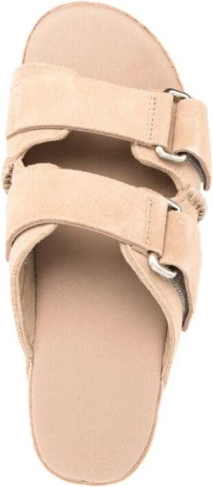 Ugg Goldenstar Hi Slide Platte Schoenen Beige Dames