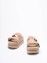 Ugg Nude Suède Dubbele Gesp Sandalen Beige Dames - Thumbnail 4