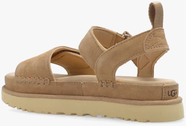 Ugg Goldenstar platform sandalen Beige Dames