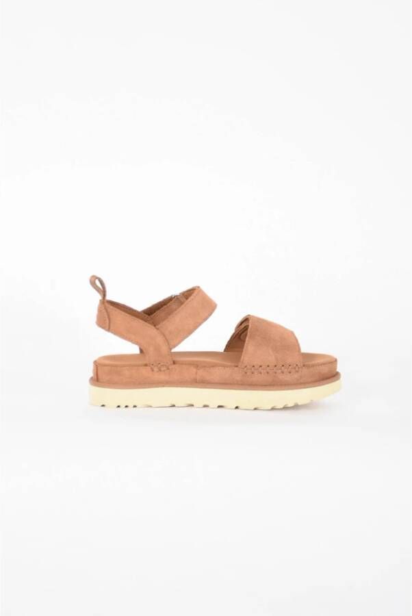Ugg Gouden Ster Suède Sandalen Brown Dames