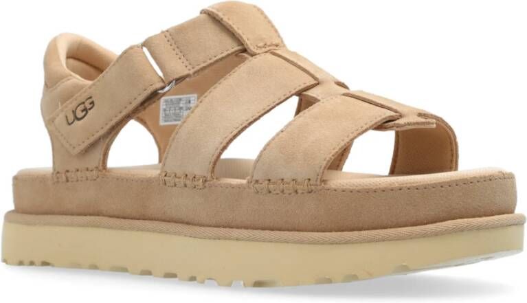 Ugg Goudenband platform sandalen Beige Dames