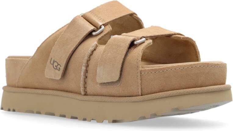 Ugg Goudenster Hi platform slides Beige Dames