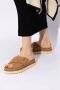 UGG Slippers Dames W Goldenstar Cross Slide Maat: 36 Materiaal: Suède Kleur: Cognac - Thumbnail 15