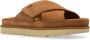 UGG Slippers Dames W Goldenstar Cross Slide Maat: 39 Materiaal: Suède Kleur: Cognac - Thumbnail 10