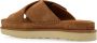 UGG Slippers Dames W Goldenstar Cross Slide Maat: 39 Materiaal: Suède Kleur: Cognac - Thumbnail 11