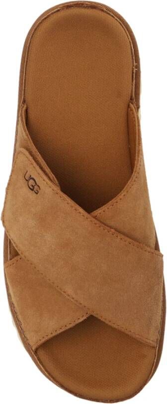 Ugg Goldenstar suède slides Brown Dames