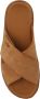 UGG Slippers Dames W Goldenstar Cross Slide Maat: 39 Materiaal: Suède Kleur: Cognac - Thumbnail 12