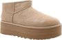 UGG CLASSIC ULTRA MINI PLATFORM W Volwassenen Gevoerde laarzenSnowbootsDames laarzen Wit beige - Thumbnail 19