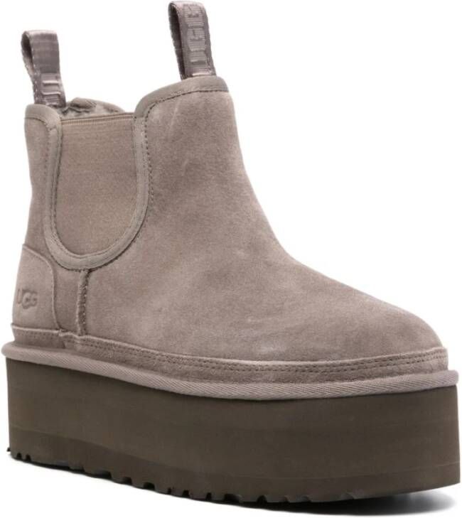 Ugg Grijze Neumel Platform Chelsea Laarzen Grijs Dames