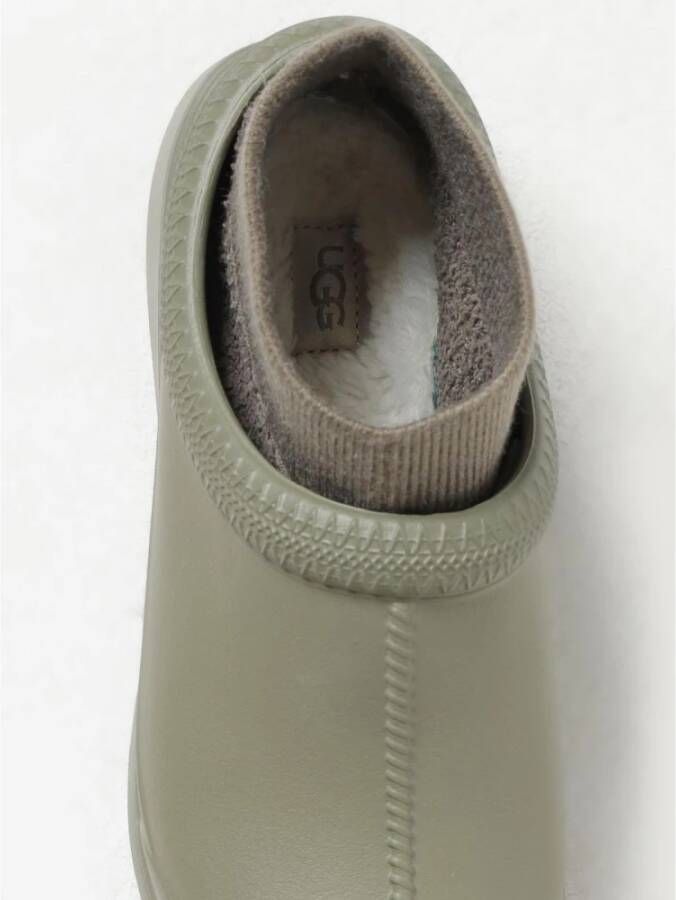UGG Groene Enkellaarsjes met Gebreide Boord