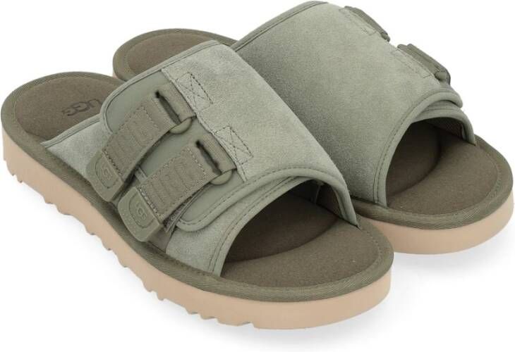 Ugg Groene Suède Band Sandaal Green Heren