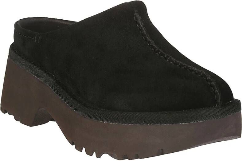 Ugg Heeled Mules Black Dames