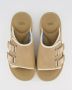UGG Beige Suède Sandalen met Klittenbandsluiting - Thumbnail 9