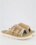 UGG Beige Suède Sandalen met Klittenbandsluiting - Thumbnail 10