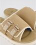 UGG Beige Suède Sandalen met Klittenbandsluiting - Thumbnail 11