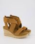 UGG Sandalen Dames Damesschoenen Canvas Sleehak hoogte Ileana ankle Cognac - Thumbnail 10