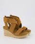 UGG Sandalen Dames Damesschoenen Canvas Sleehak hoogte Ileana ankle Cognac - Thumbnail 12