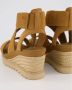 UGG Sandalen Dames Damesschoenen Canvas Sleehak hoogte Ileana ankle Cognac - Thumbnail 13