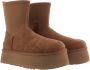 Ugg Classic Dipper Boots Brown Dames - Thumbnail 2