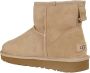 UGG Beige Sheepskin Classic Mini II Laarzen - Thumbnail 4